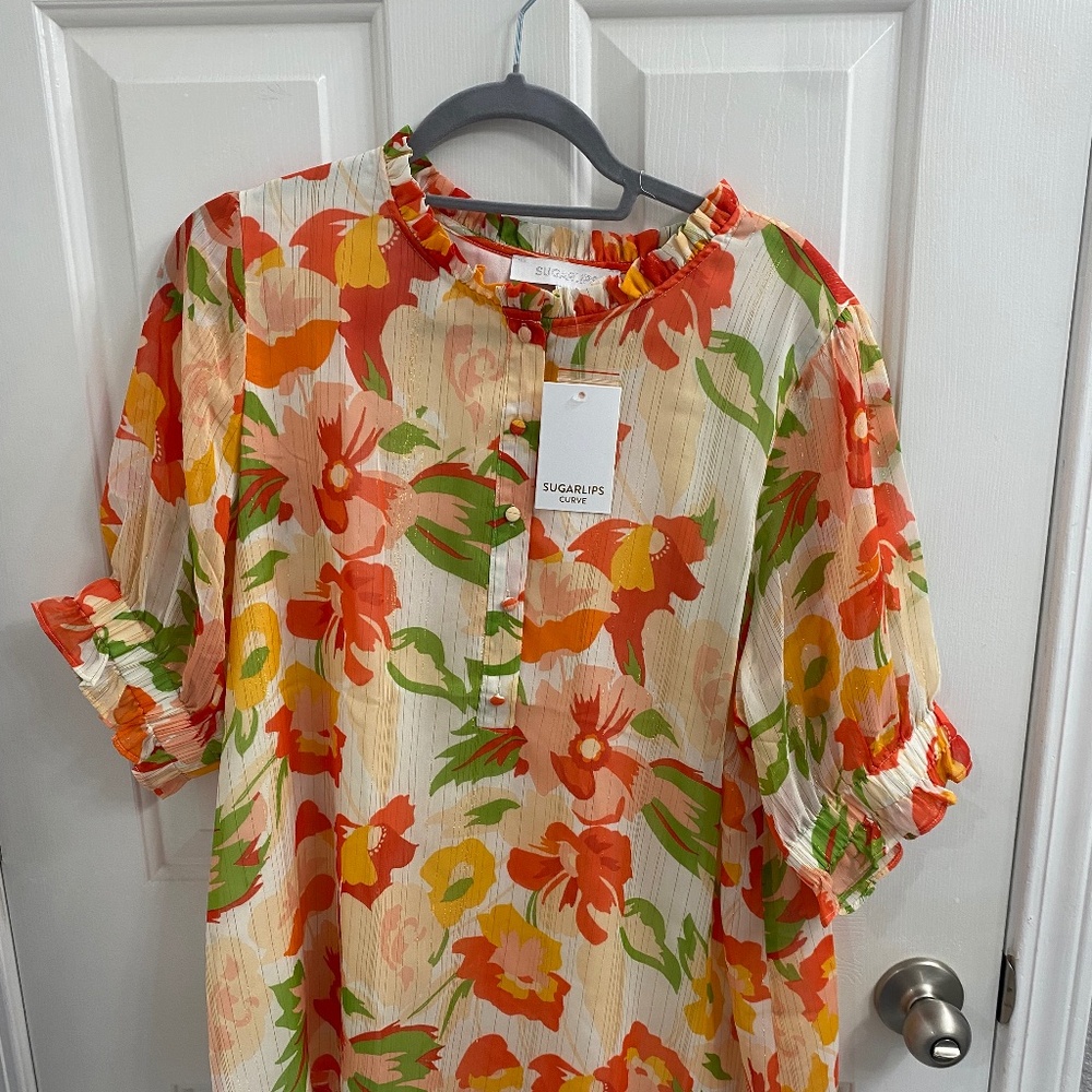 Sugarlips Curve 1x blouse new with tags (NWT)